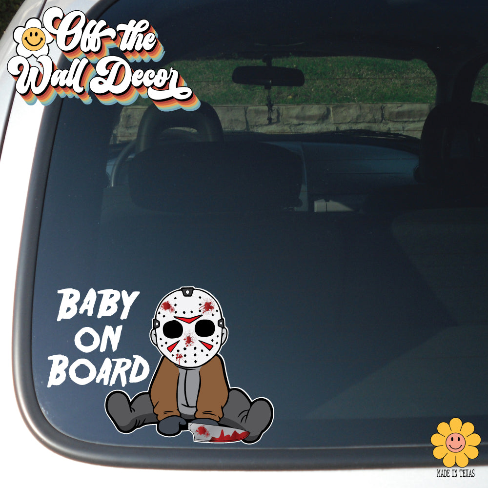 Baby Jason | Baby on Board | Suction Cup Sign, Magnet OR Vinyl Decal Sticker