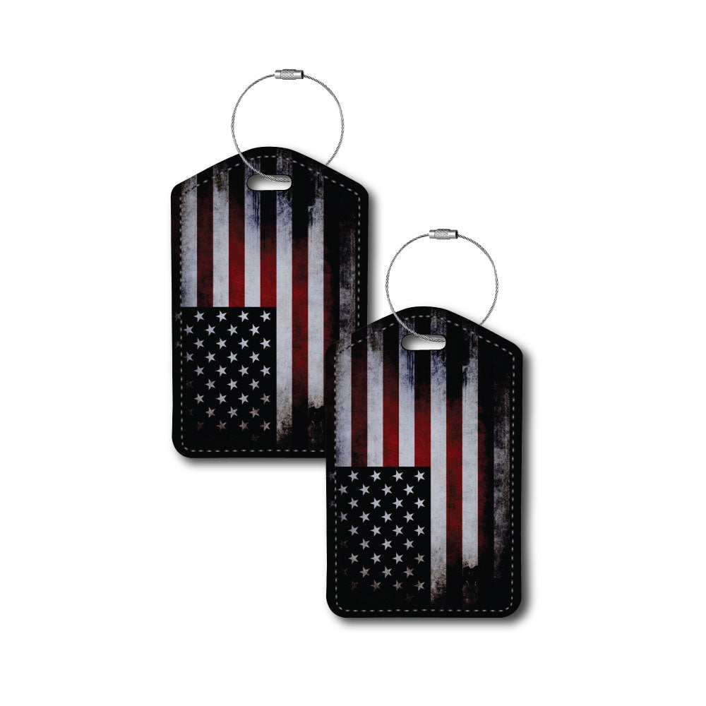 Distressed US Flag | Passport Holder & Luggage Tag