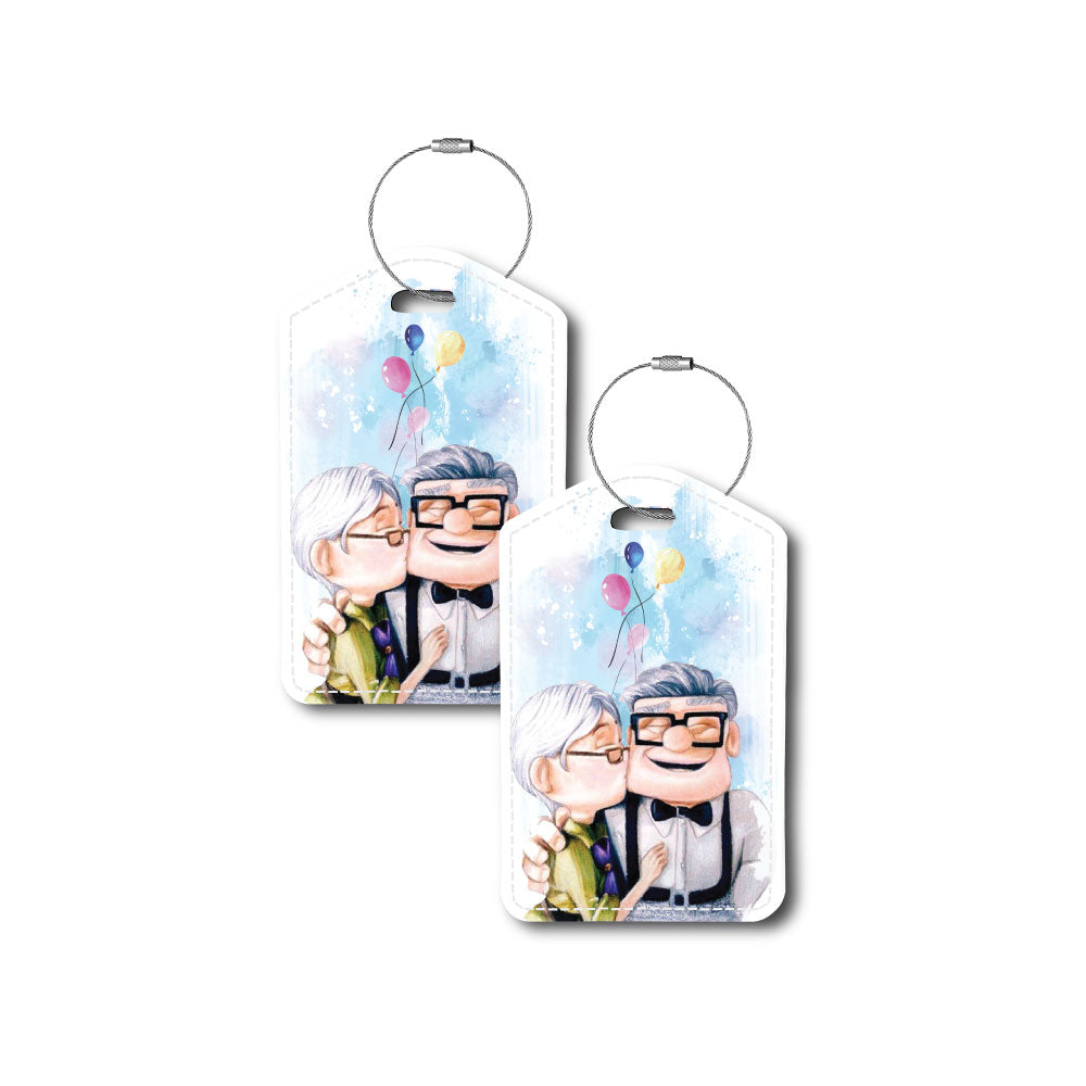 Carl and Ellie Portrait | Passport Holder & Luggage Tag