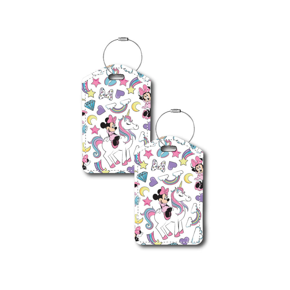 Minnie in Pink with Unicorn | Passport Holder & Luggage Tag