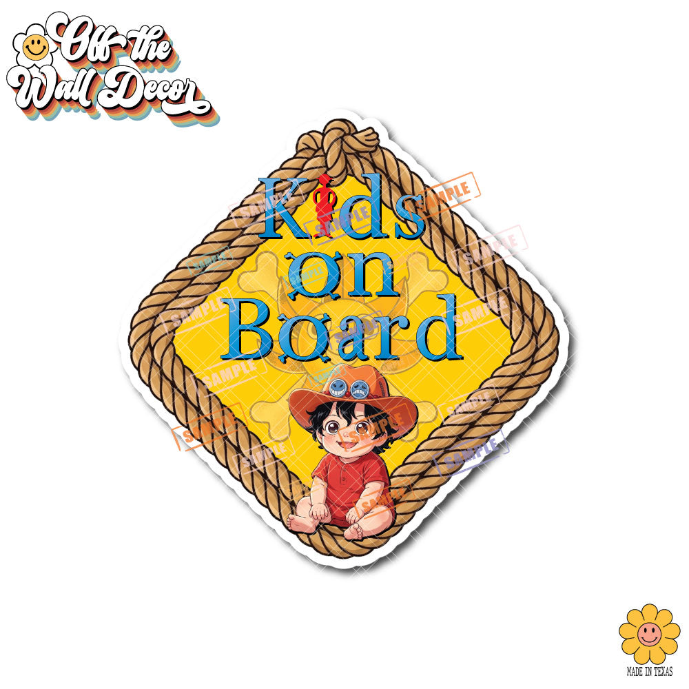 Little Portgas D. Ace | Suction Cup OR Magnet