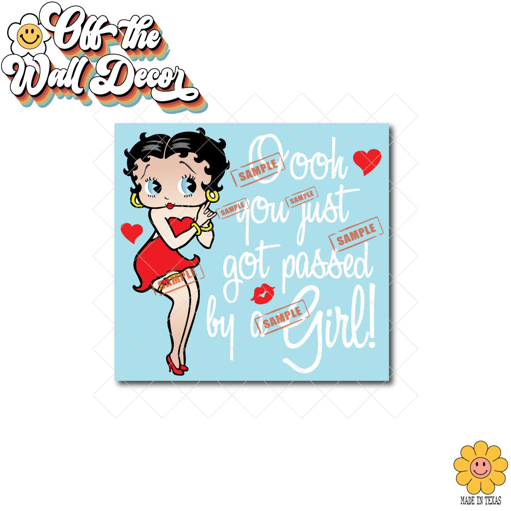 You just got passed by a Girl! Betty Boop | Vehicle Window, Vinyl decal sticker