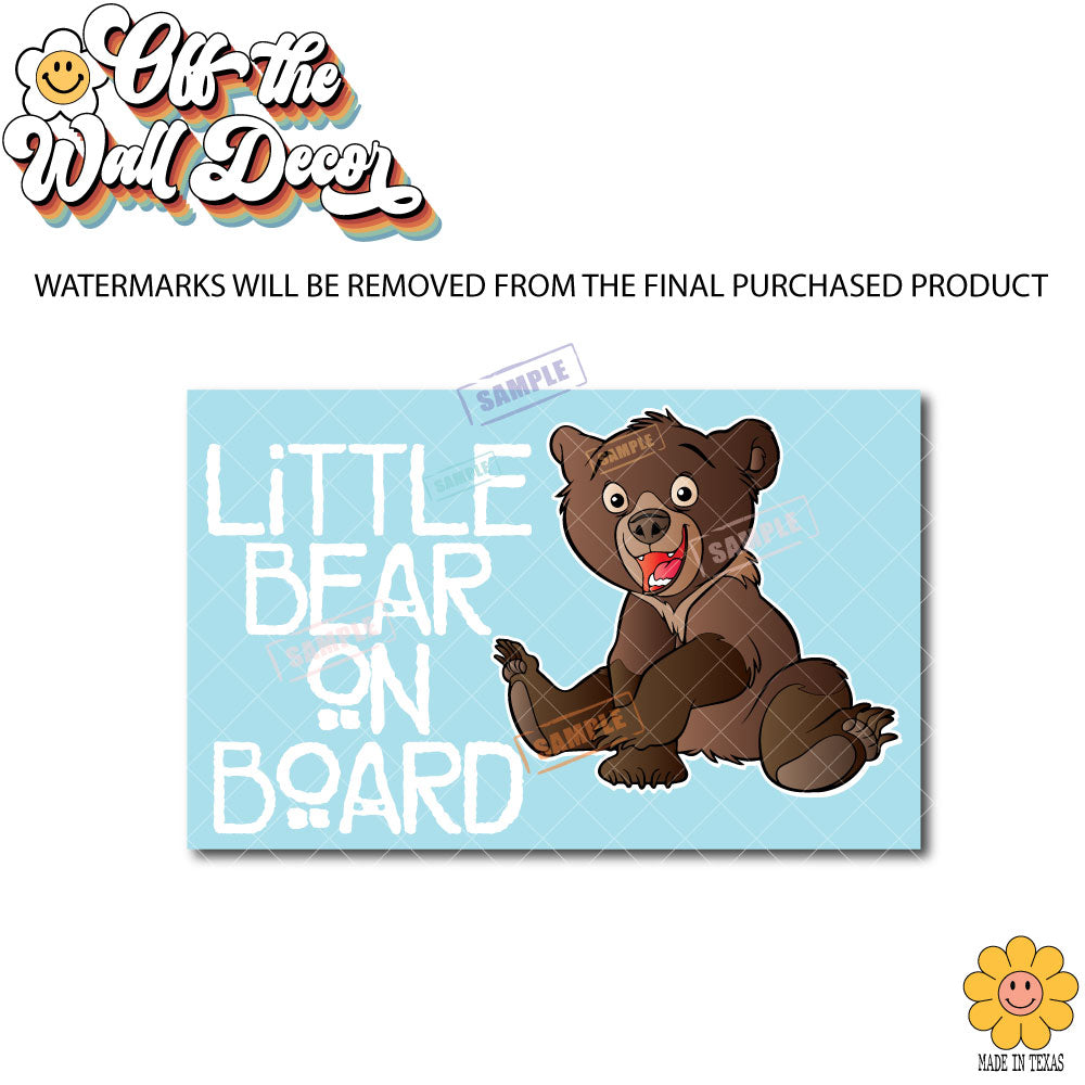 Little Bear on Board | Baby on Board | Vinyl Decal Sticker