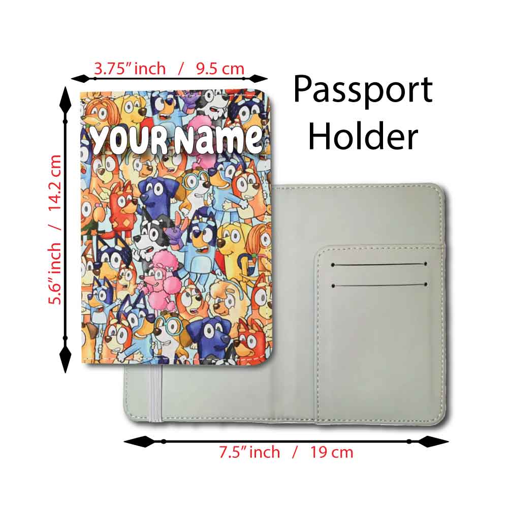 Bluey Collage | Passport Holder & Luggage Tag