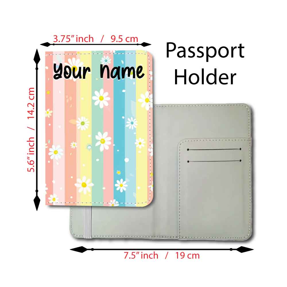 Daisies & Stripes | Passport Holder & Luggage Tag
