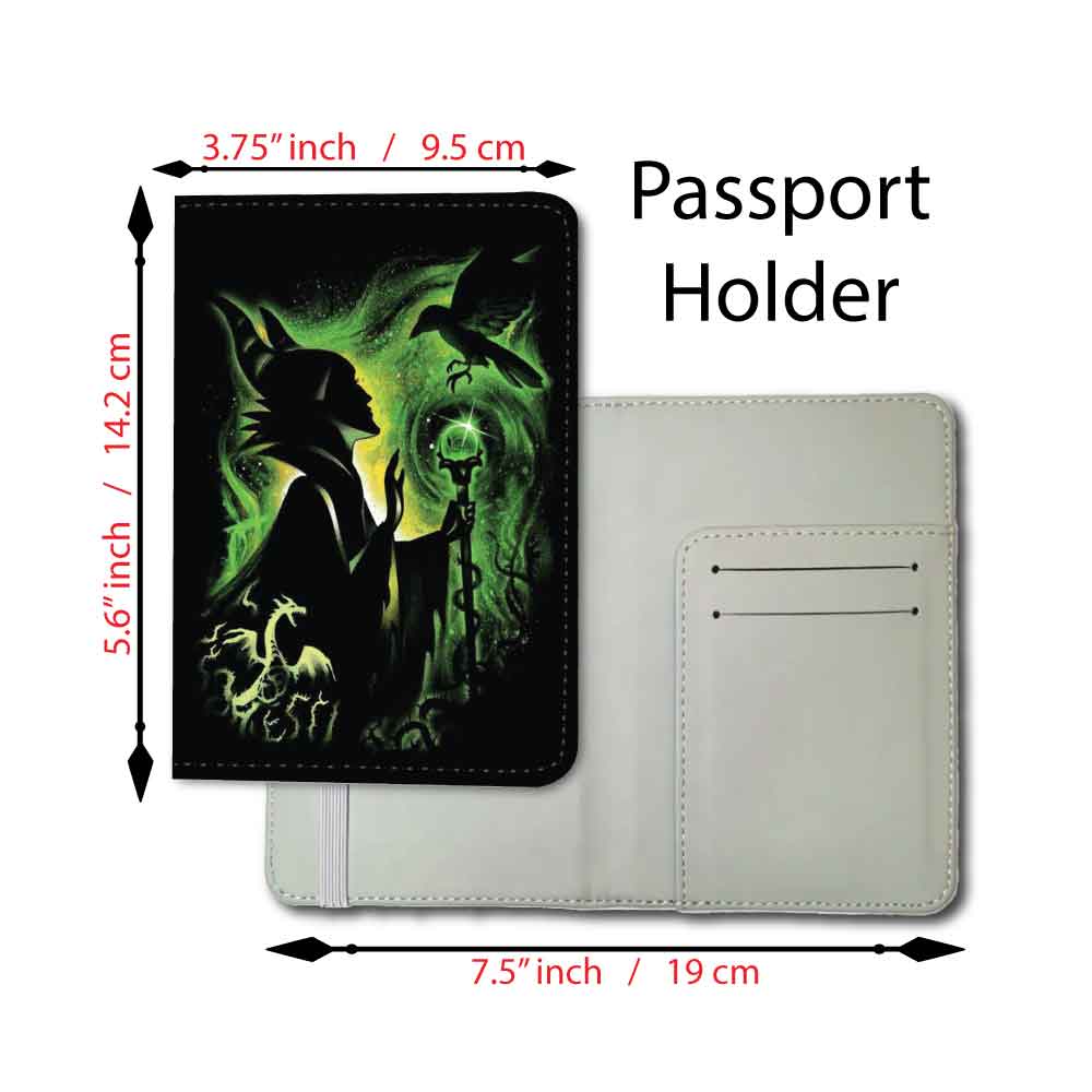 Maleficent Silhouette | Passport Holder & Luggage Tag