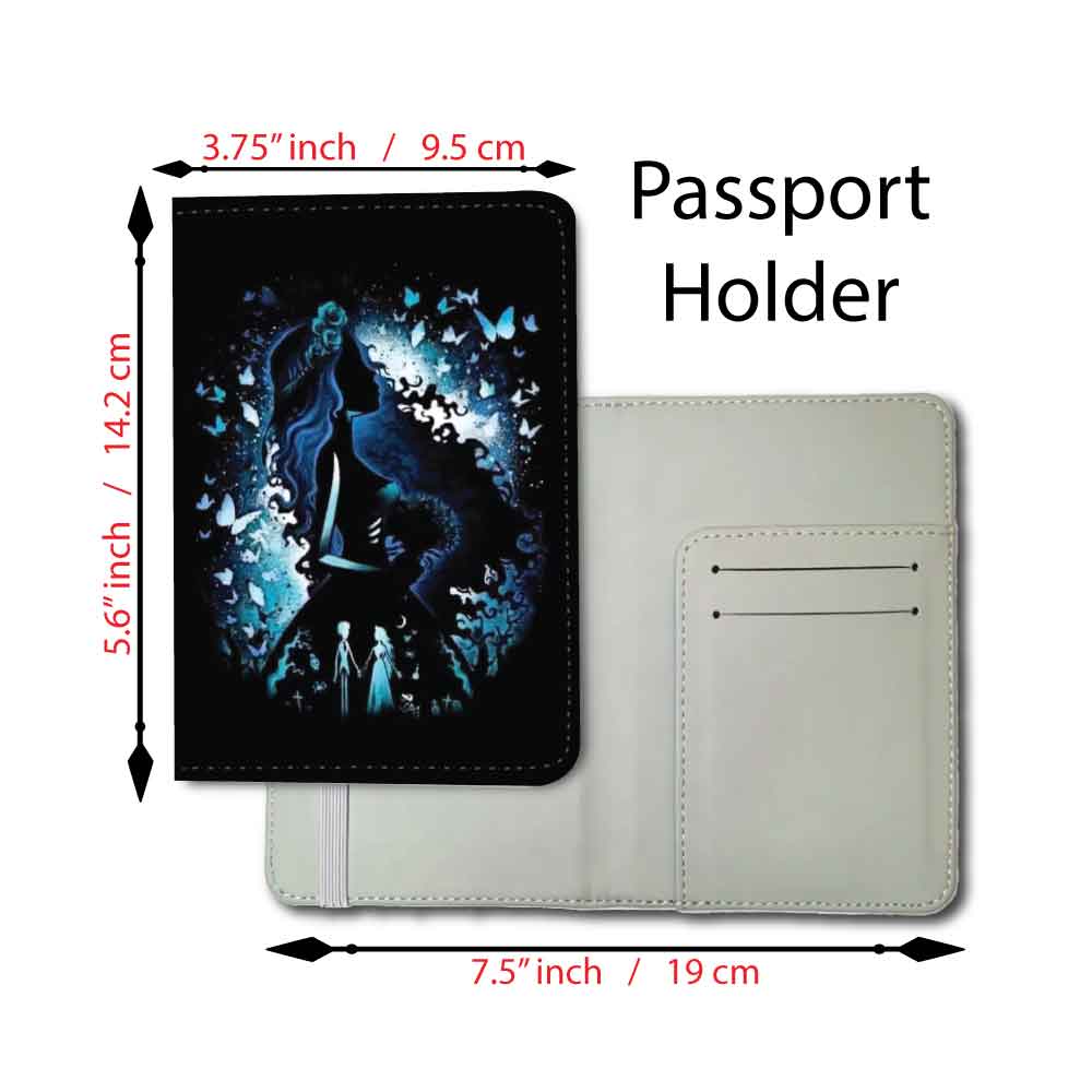 Emily Corpse Bride Silhouette | Passport Holder & Luggage Tag