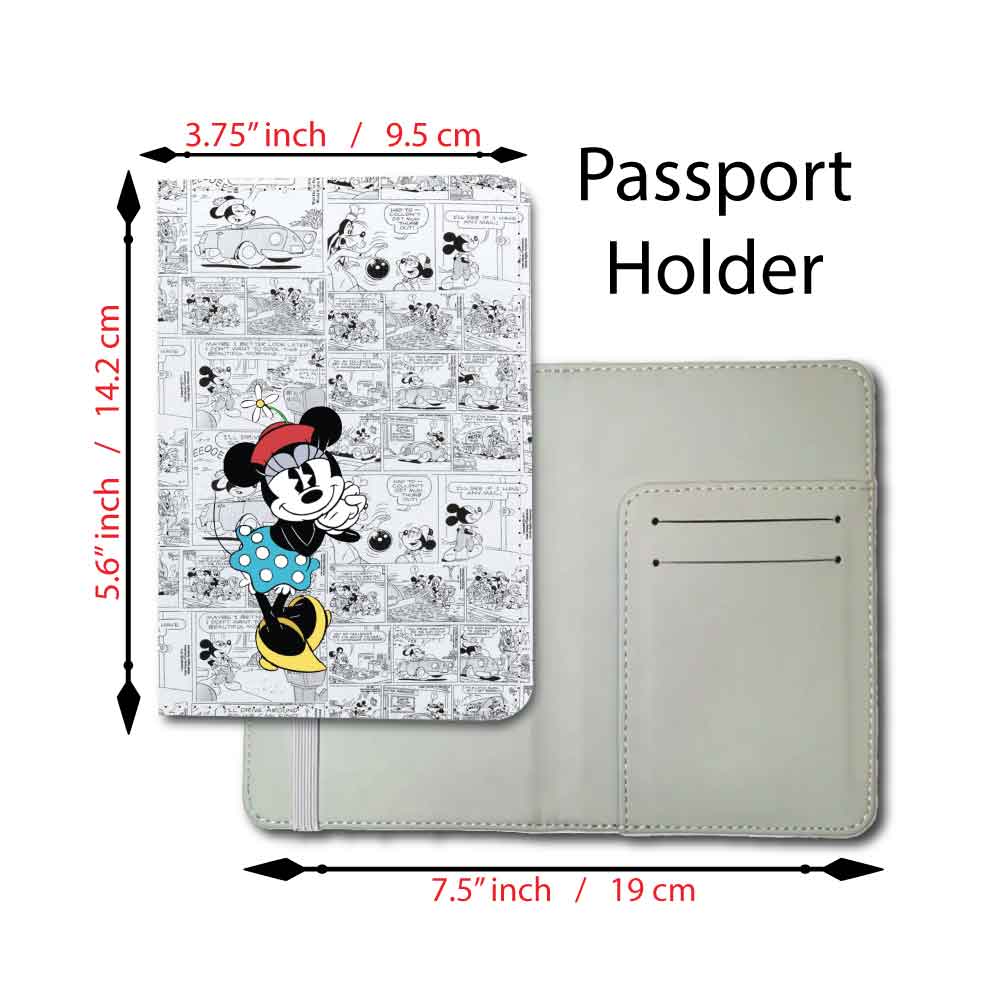 Classic Minnie Comic Collage | Passport Holder & Luggage Tag