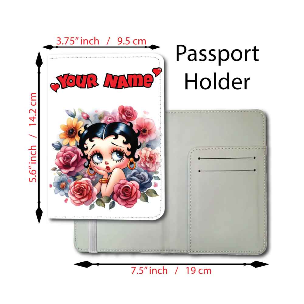 Betty Boop Floral Fair | Passport Holder & Luggage Tag