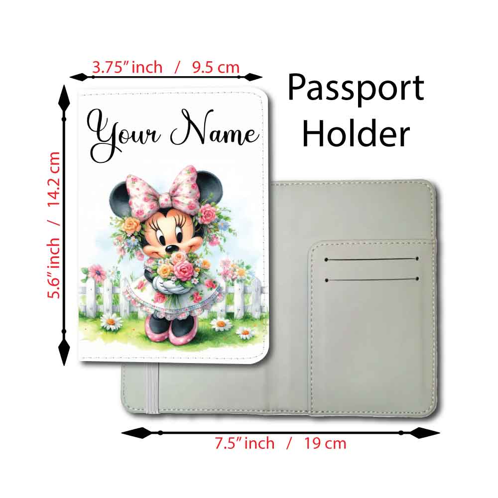 Minnie in Pink | Passport Holder & Luggage Tag