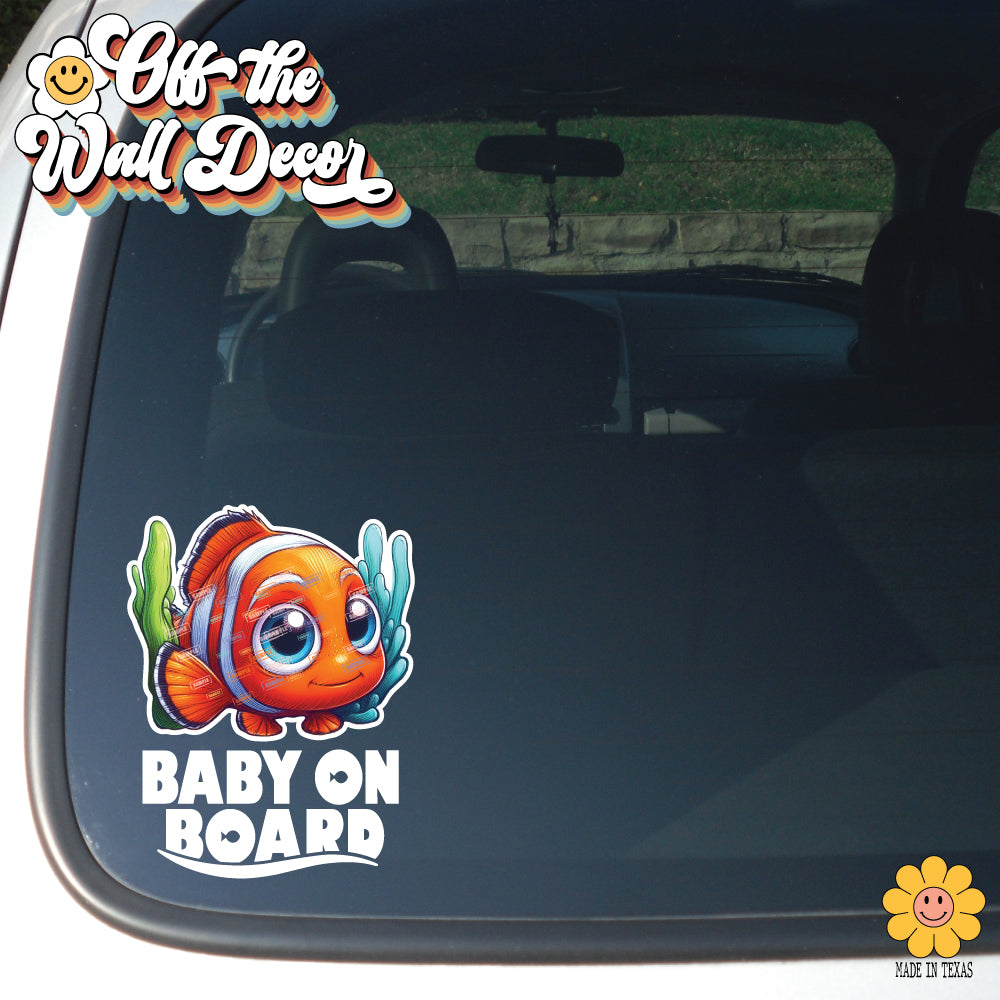 Little Nemo | Baby on Board | Suction Cup Sign, Magnet OR Vinyl Decal Sticker