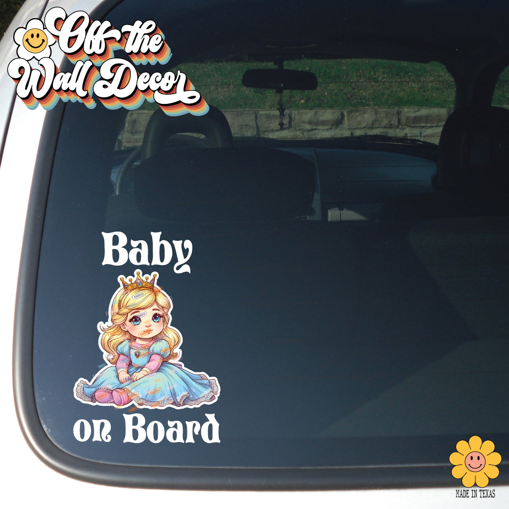 Baby Aurora | Baby on Board | Suction Cup Sign, Magnet OR Vinyl Decal Sticker