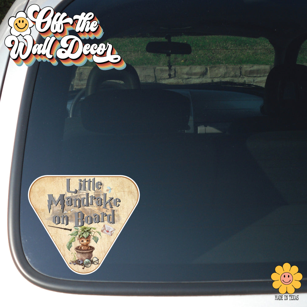 Little Mandrake on Board | Baby on Board | Suction Cup Sign, Magnet OR Vinyl Decal Sticker