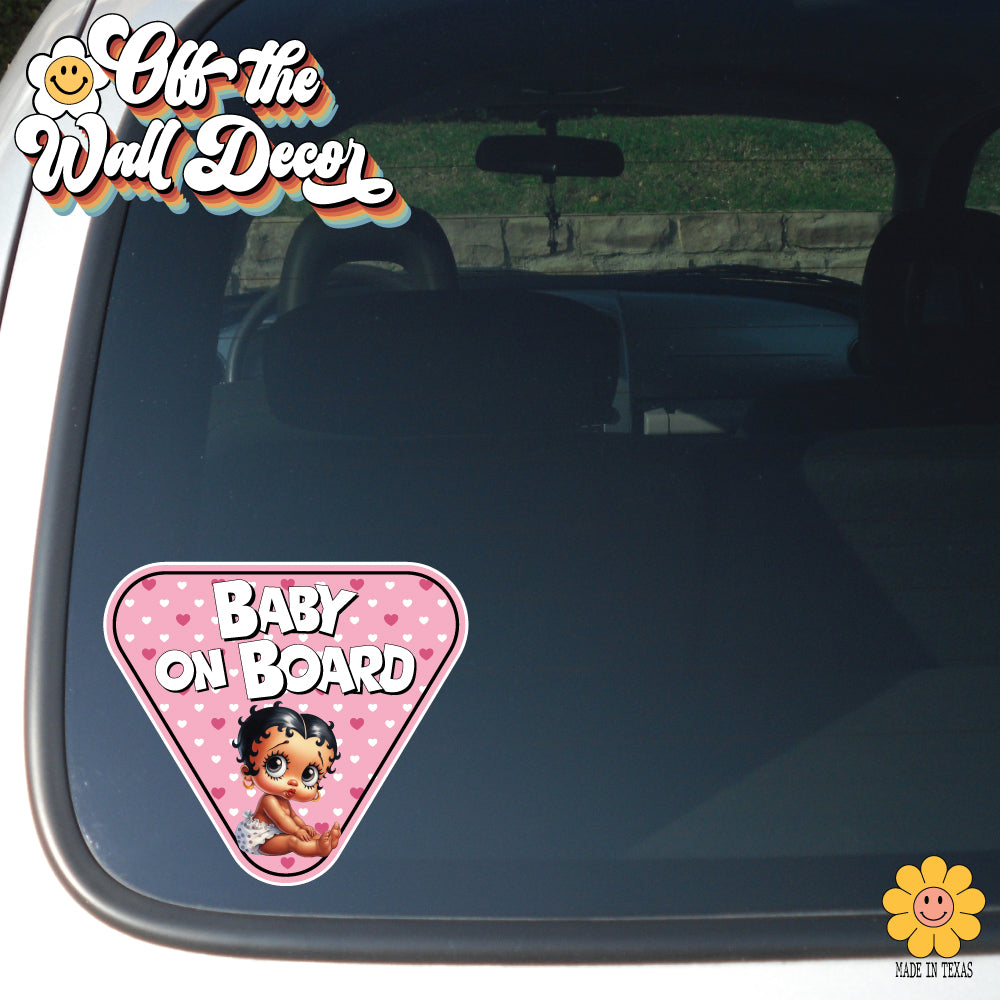 Baby Betty | Baby on Board | Suction Cup Sign, Magnet OR Vinyl Decal Sticker