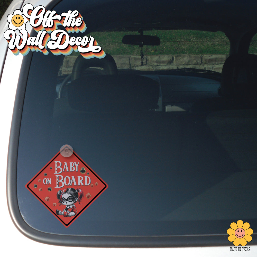 Little Harley | Baby on Board | Suction Cup Sign, Magnet OR Vinyl Decal Sticker