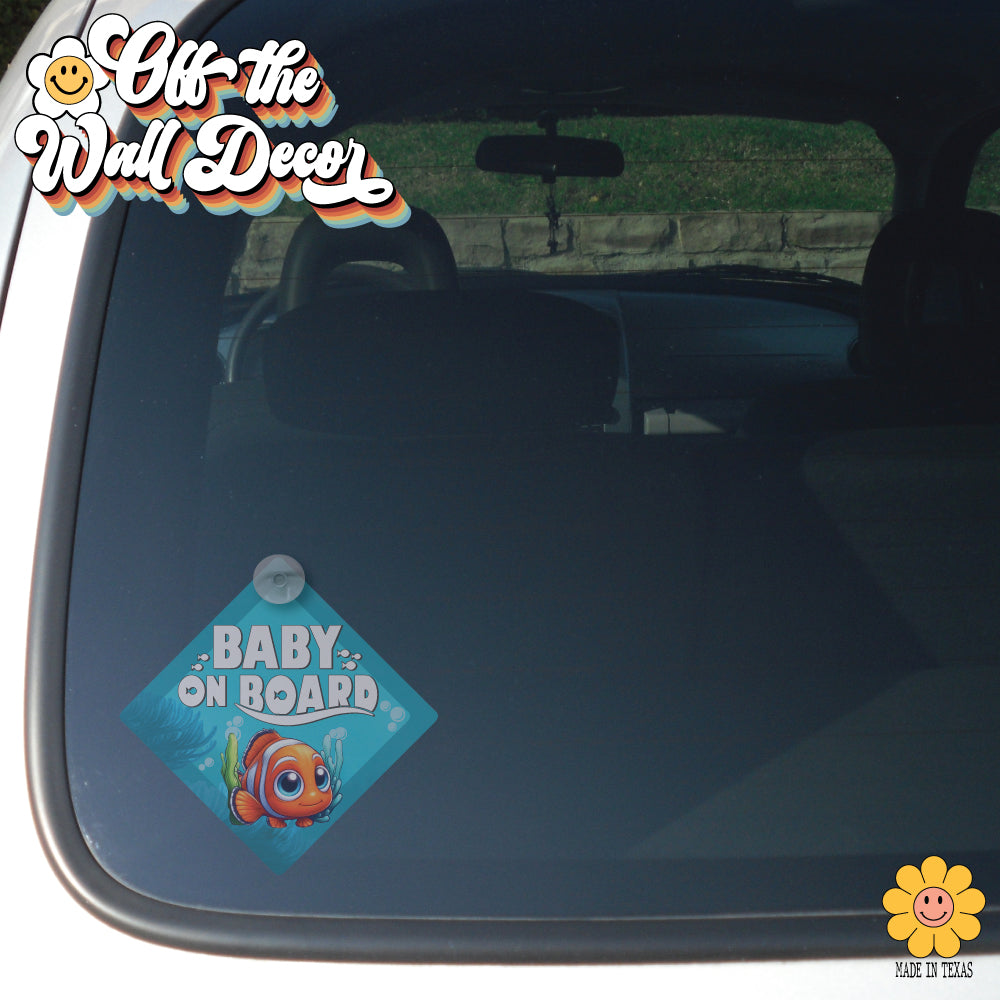 Little Nemo | Baby on Board | Suction Cup Sign, Magnet OR Vinyl Decal Sticker