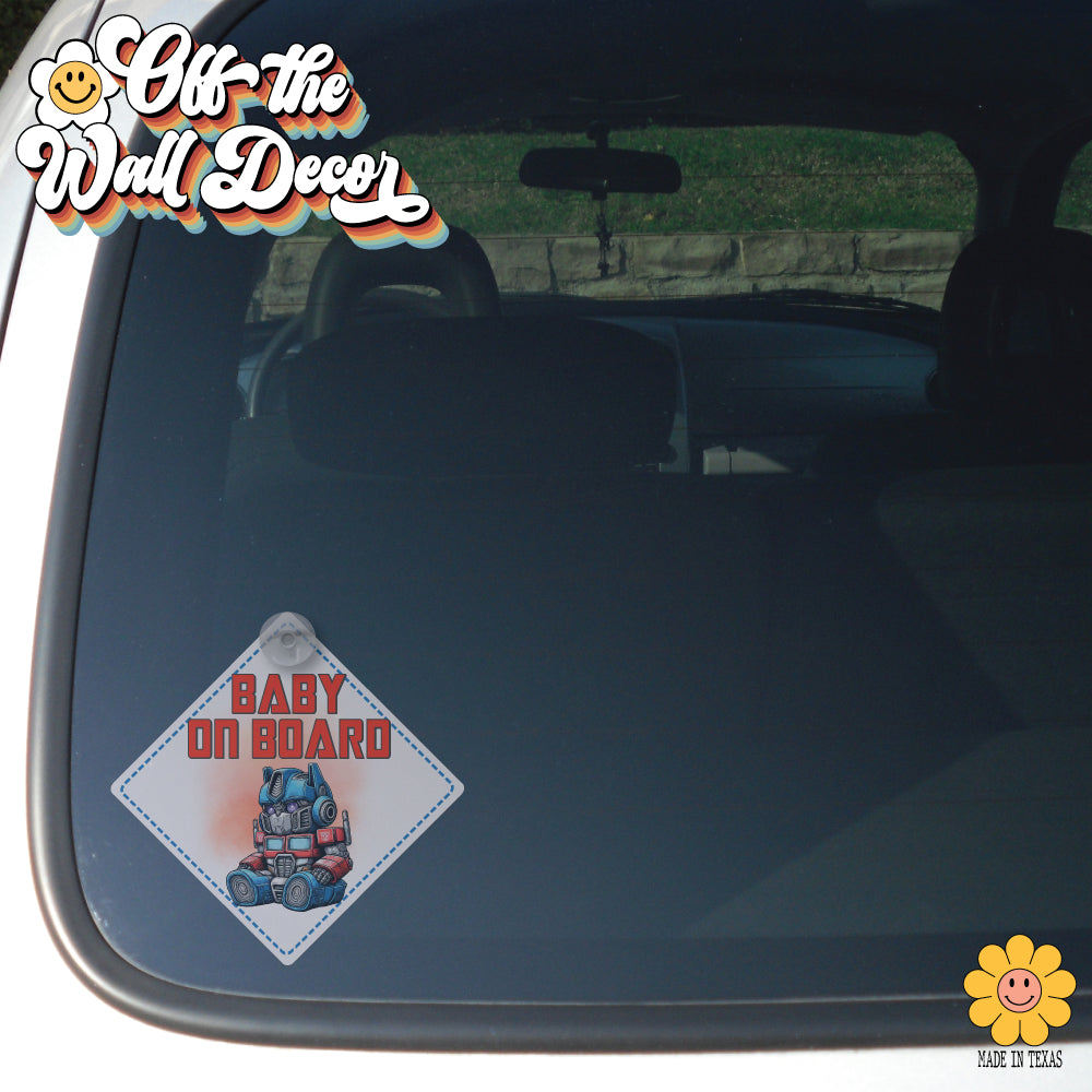 Baby Optimus Prime | Baby on Board | Vinyl Decal Sticker
