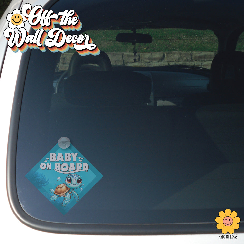 Little Squirt | Baby on Board | Suction Cup Sign, Magnet OR Vinyl Decal Sticker