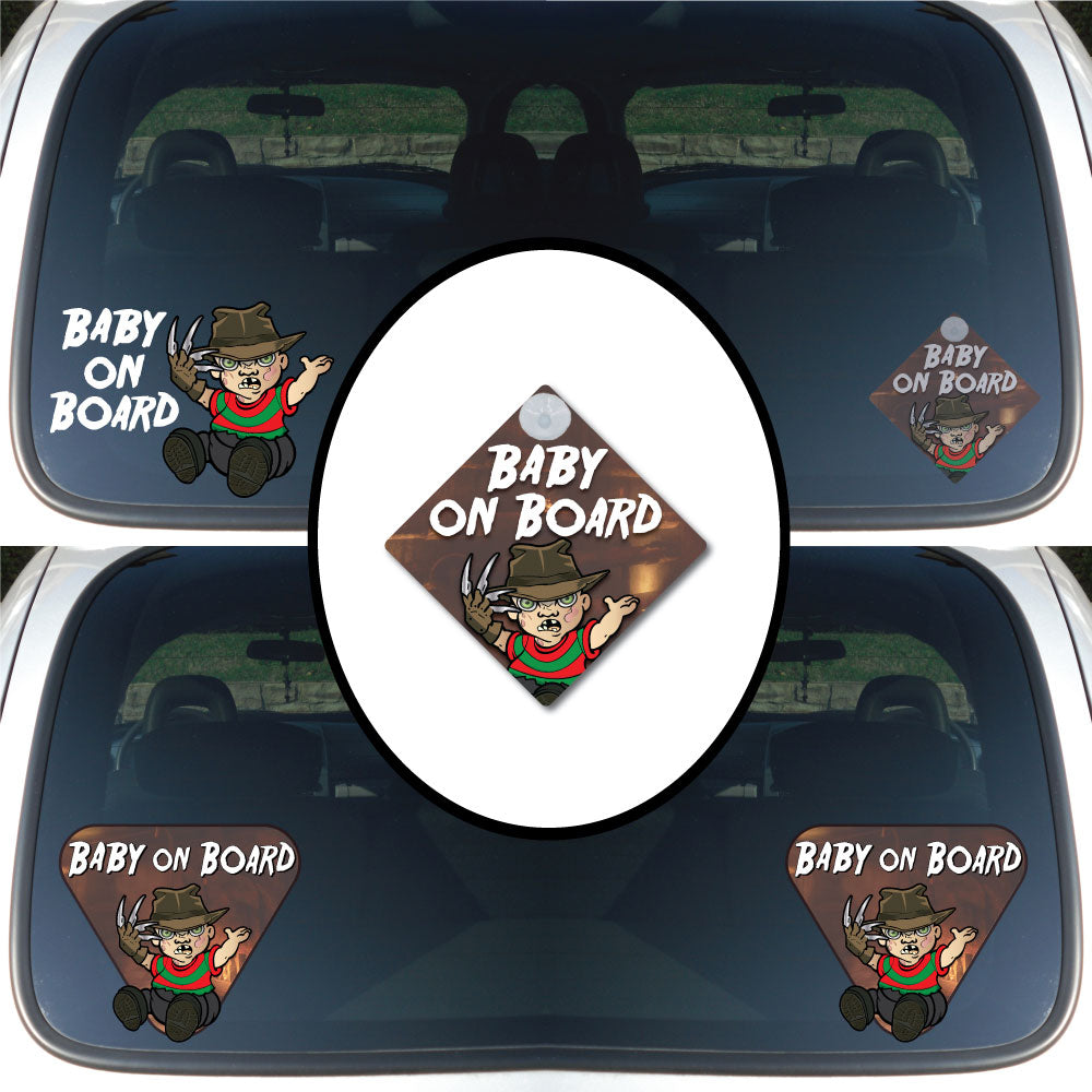 Baby Freddy | Baby on Board | Suction Cup Sign, Magnet OR Vinyl Decal Sticker