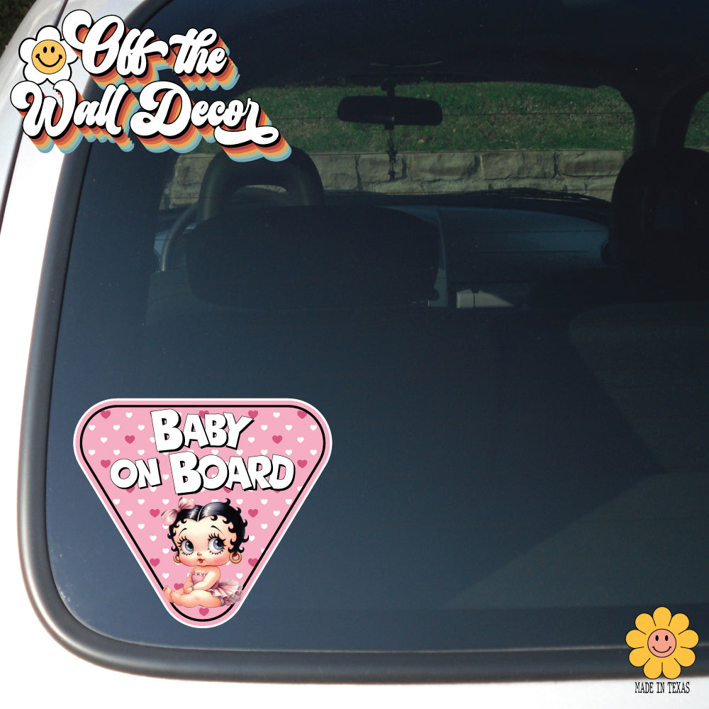 Baby Betty | Baby on Board | Suction Cup Sign, Magnet OR Vinyl Decal Sticker