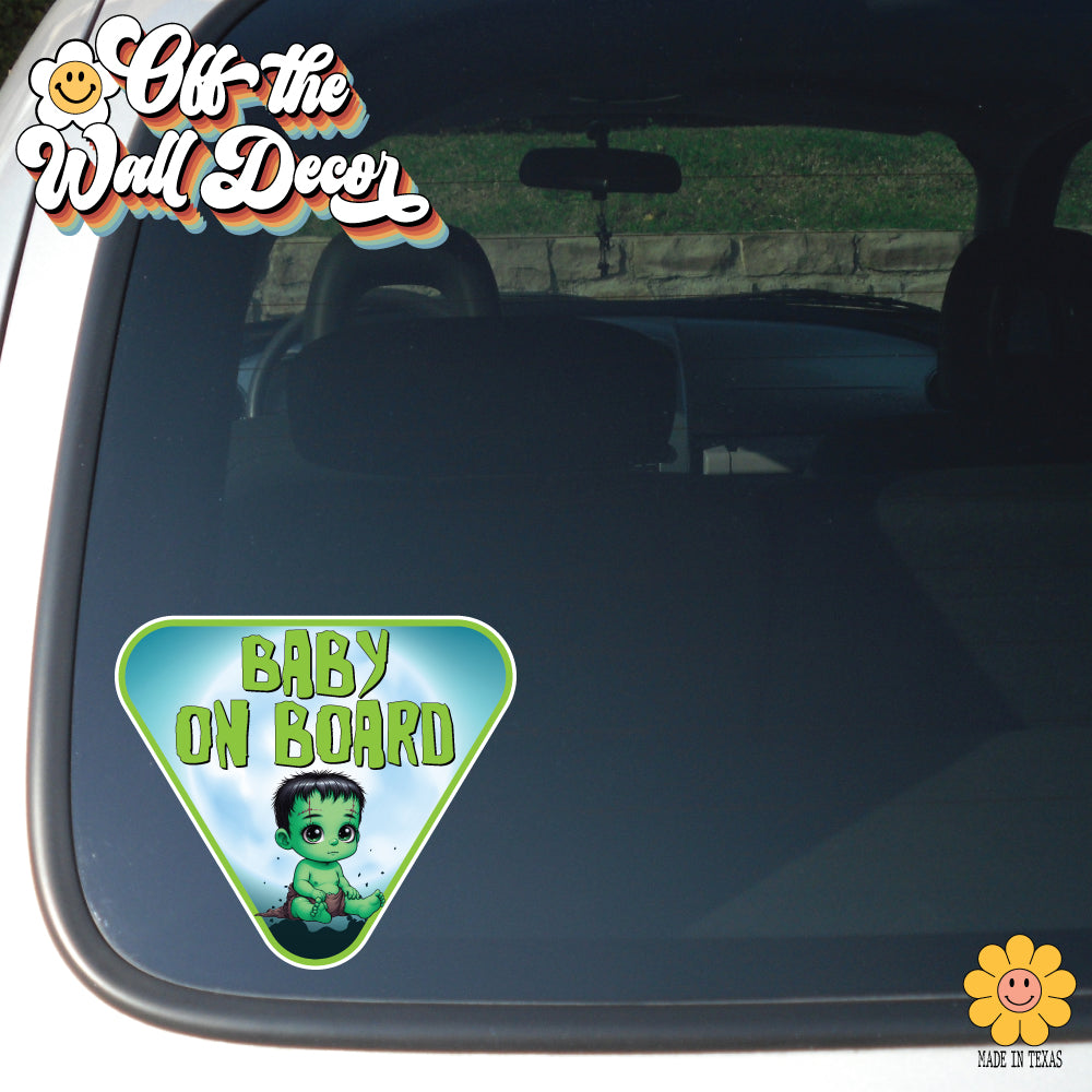 Baby Franky | Baby on Board | Suction Cup Sign, Magnet OR Vinyl Decal Sticker