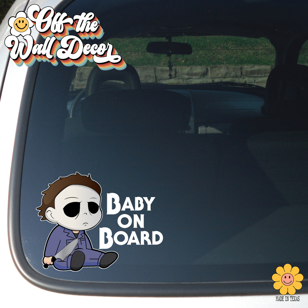 Michael | Baby on Board | Suction Cup Sign, Magnet OR Vinyl Decal Sticker