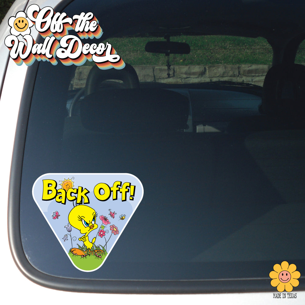 Back Off! | Tweety Bird | Magnet OR Vinyl Decal Sticker