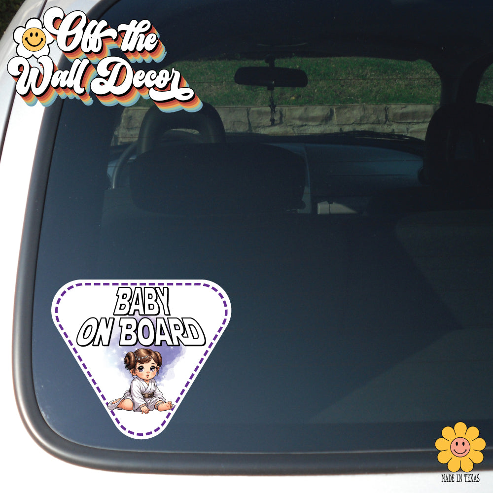 Baby Princess Leia | Baby on Board | Suction Cup Sign, Magnet OR Vinyl Decal Sticker