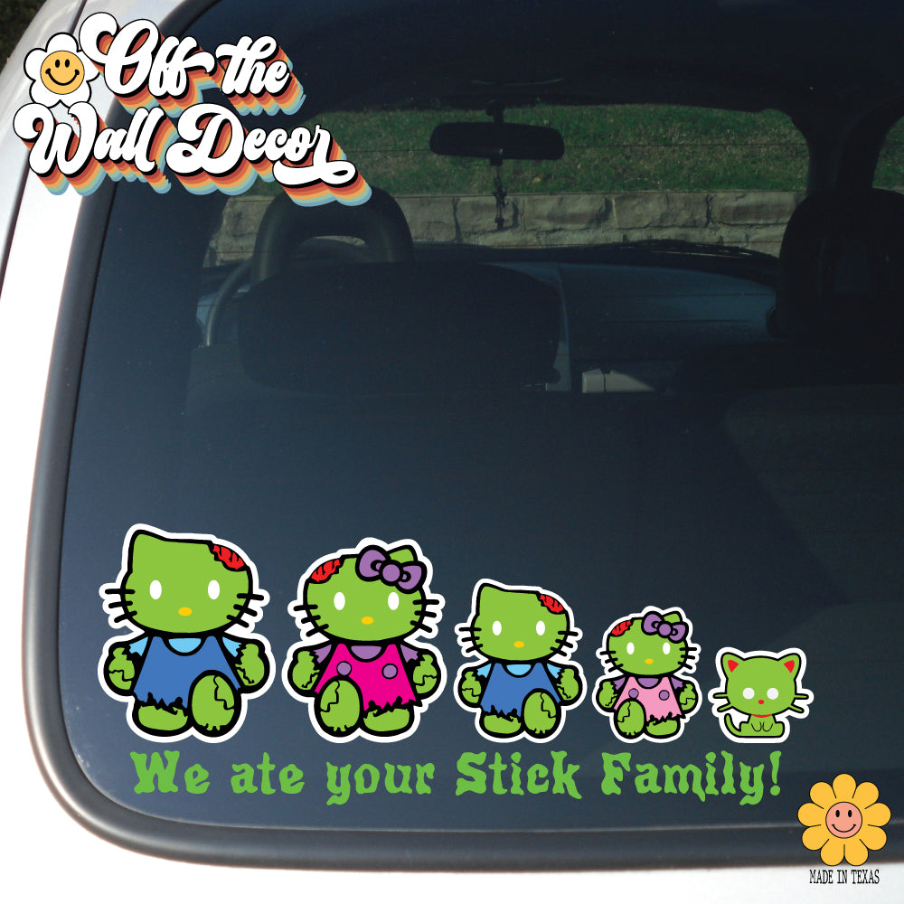 Cute Adorable Hello Kitty Zombies Family