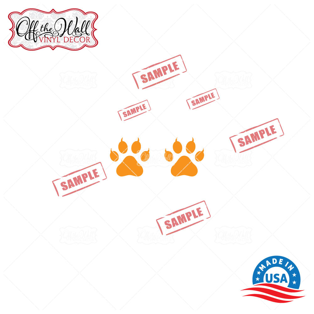 UP Family Hand Prints Mailbox Decals