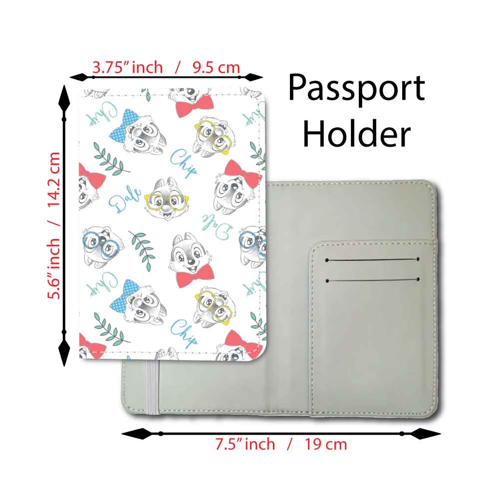 Chip N Dale Collage | Passport Holder & Luggage Tag