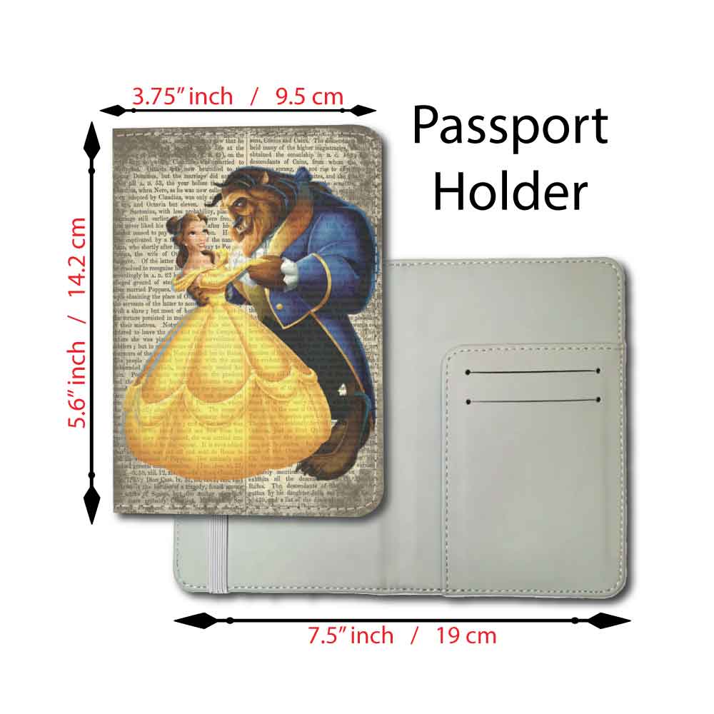Beauty and the Beast Dictionary Page | Passport Holder & Luggage Tag
