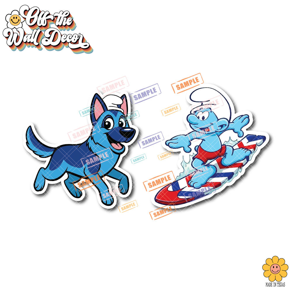 Custom Surfer Smurf and Shepherd