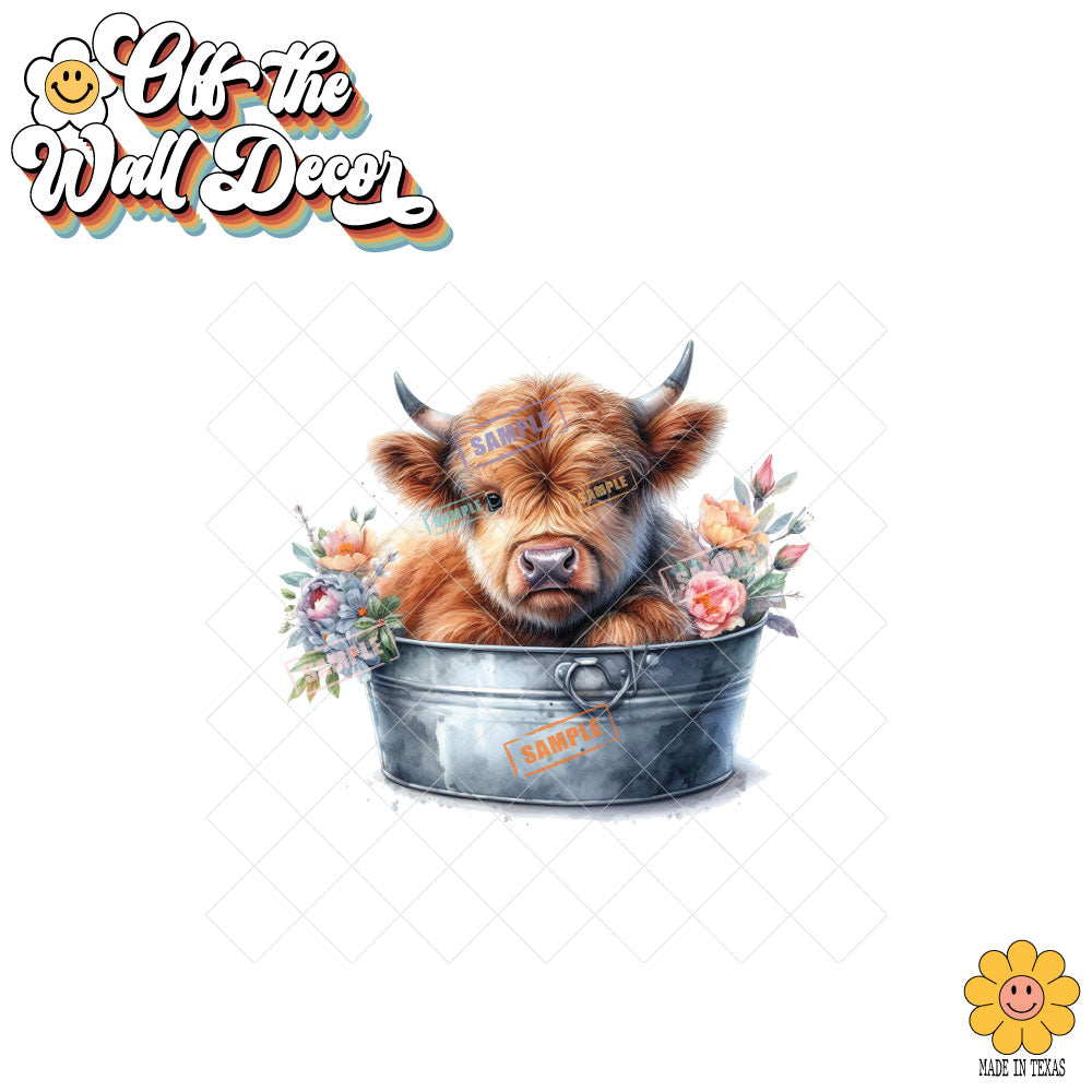 Highland Cow Tubs | Potholders, Trivets, Hot pads, Oven mitts, Heat resistant, and Washable