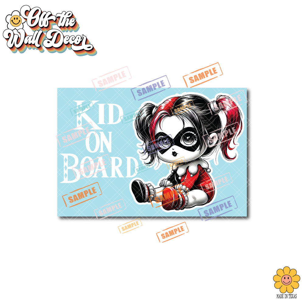 Little Harley | Baby on Board | Suction Cup Sign, Magnet OR Vinyl Decal Sticker