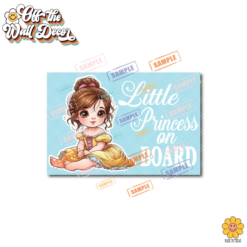 Little Belle | Baby on Board | Suction Cup Sign, Magnet OR Vinyl Decal Sticker
