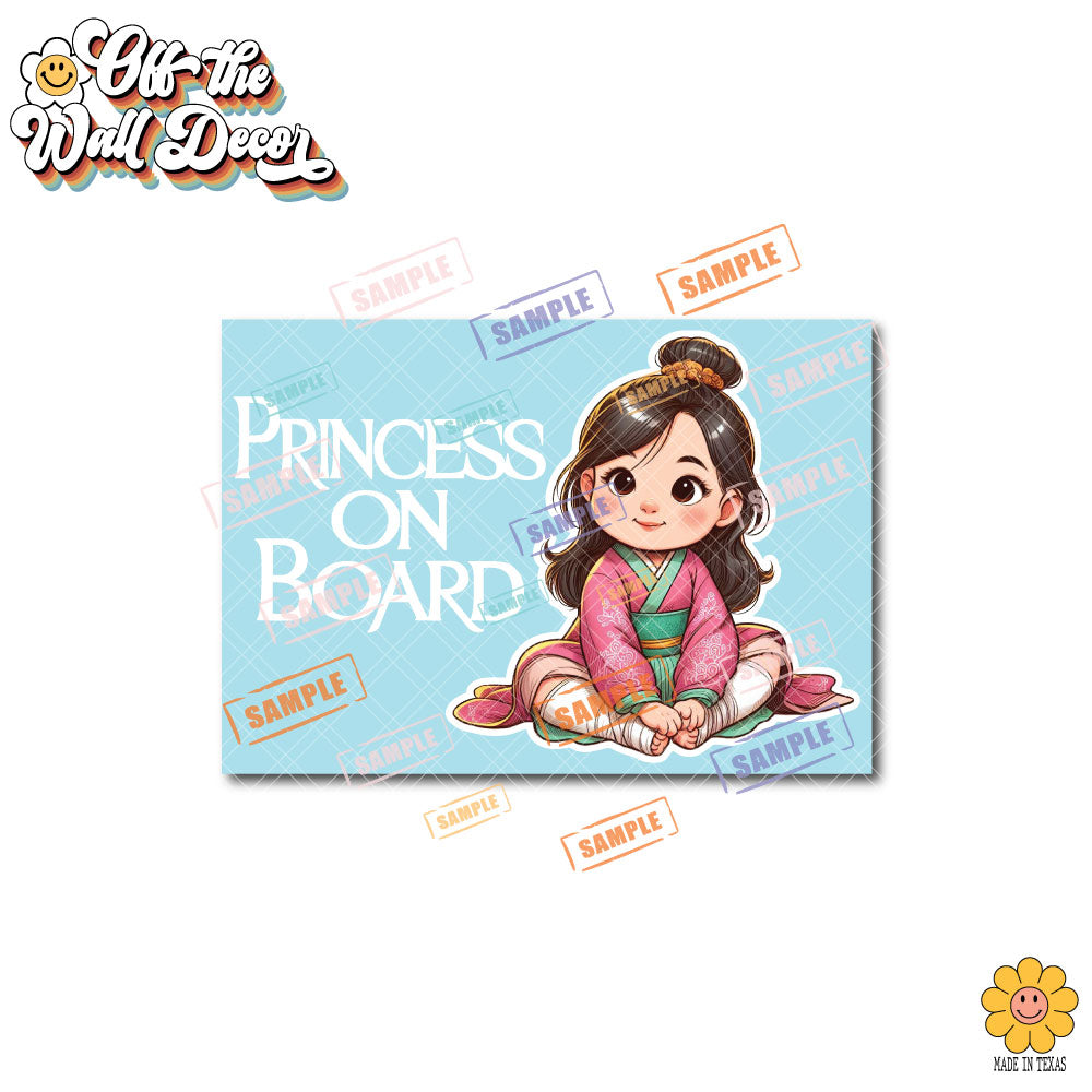 Little Mulan | Baby on Board | Suction Cup Sign, Magnet OR Vinyl Decal Sticker