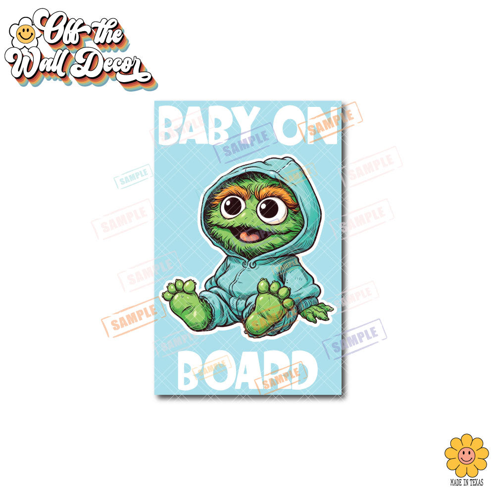 Baby Oscar | Baby on Board | Suction Cup Sign, Magnet OR Vinyl Decal Sticker