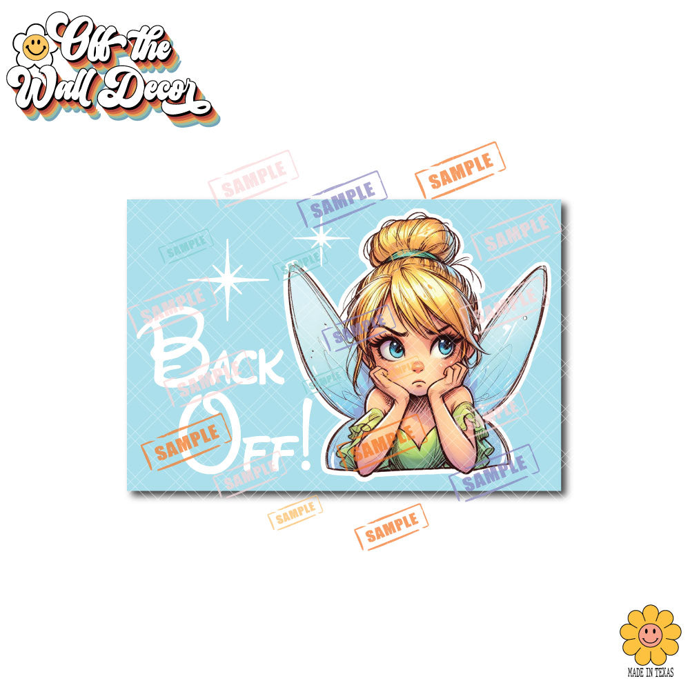 Back Off! Tinkerbell | Vinyl Decal Sticker