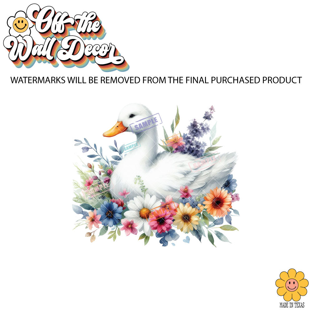 Floral Duck | Potholders, Trivets, Hot pads, Oven mitts, Heat resistant, and Washable