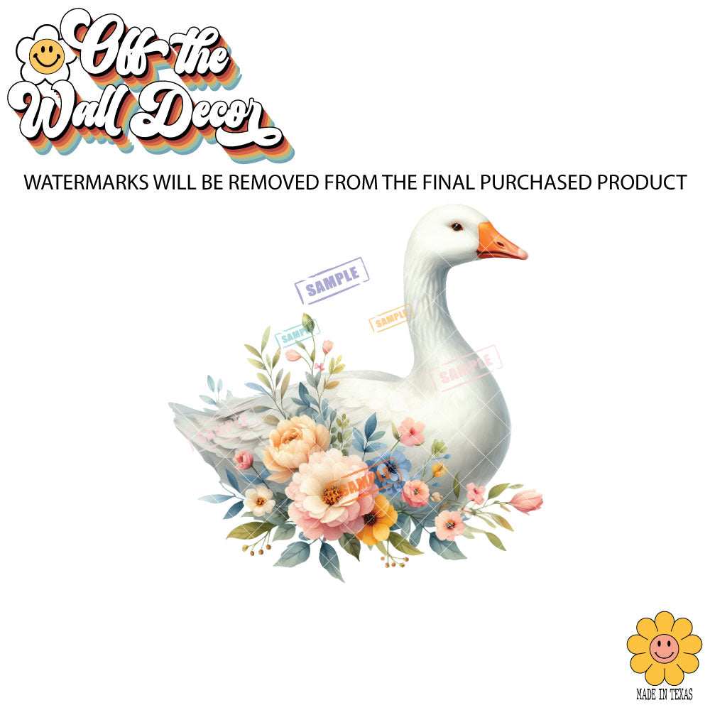 Floral Goose | Potholders, Trivets, Hot pads, Oven mitts, Heat resistant, and Washable
