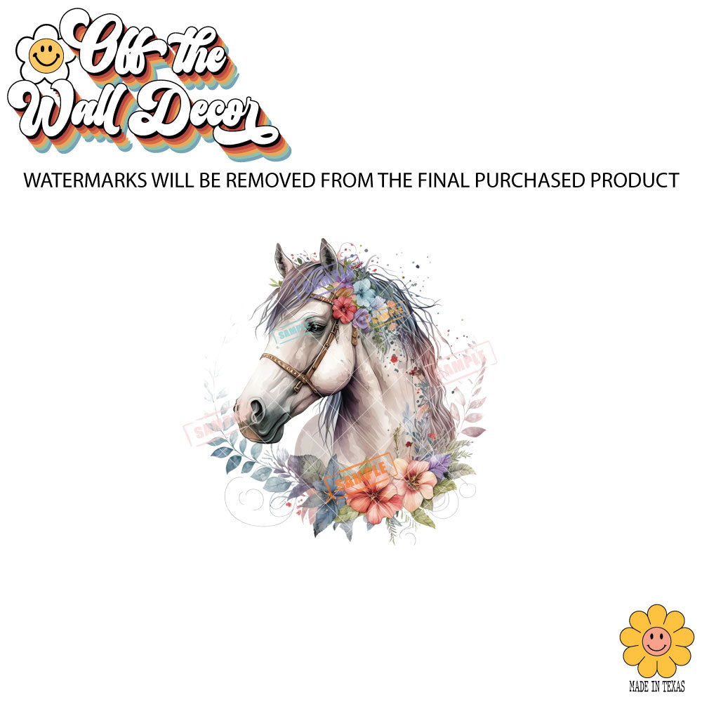 Floral Horse | 5 Designs | Potholders, Trivets, Hot pads, Oven mitts, Heat resistant, and Washable