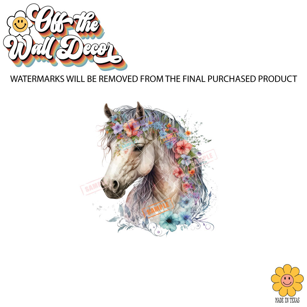 Floral Horse | 5 Designs | Potholders, Trivets, Hot pads, Oven mitts, Heat resistant, and Washable