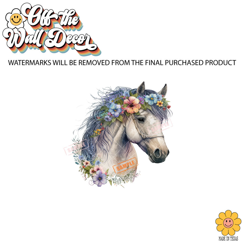 Floral Horse | 5 Designs | Potholders, Trivets, Hot pads, Oven mitts, Heat resistant, and Washable