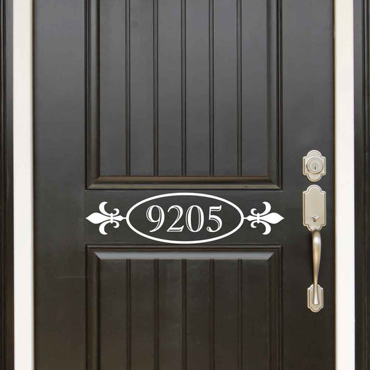 Fleur De Lis House Numbers | Home Decor, Front Door Decoration, Welcome, Vinyl Decal Sticker