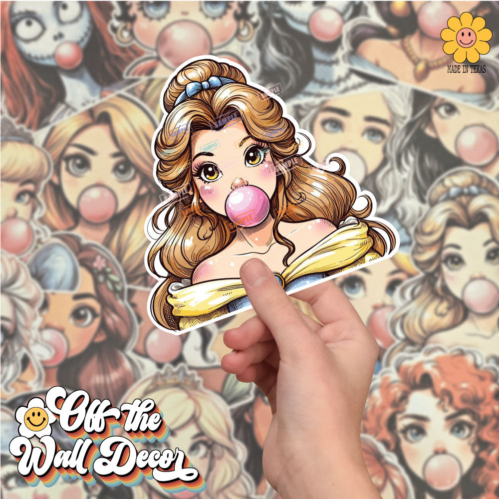 Bubblegum Princesses | Vehicle Window, Vinyl decal stickers