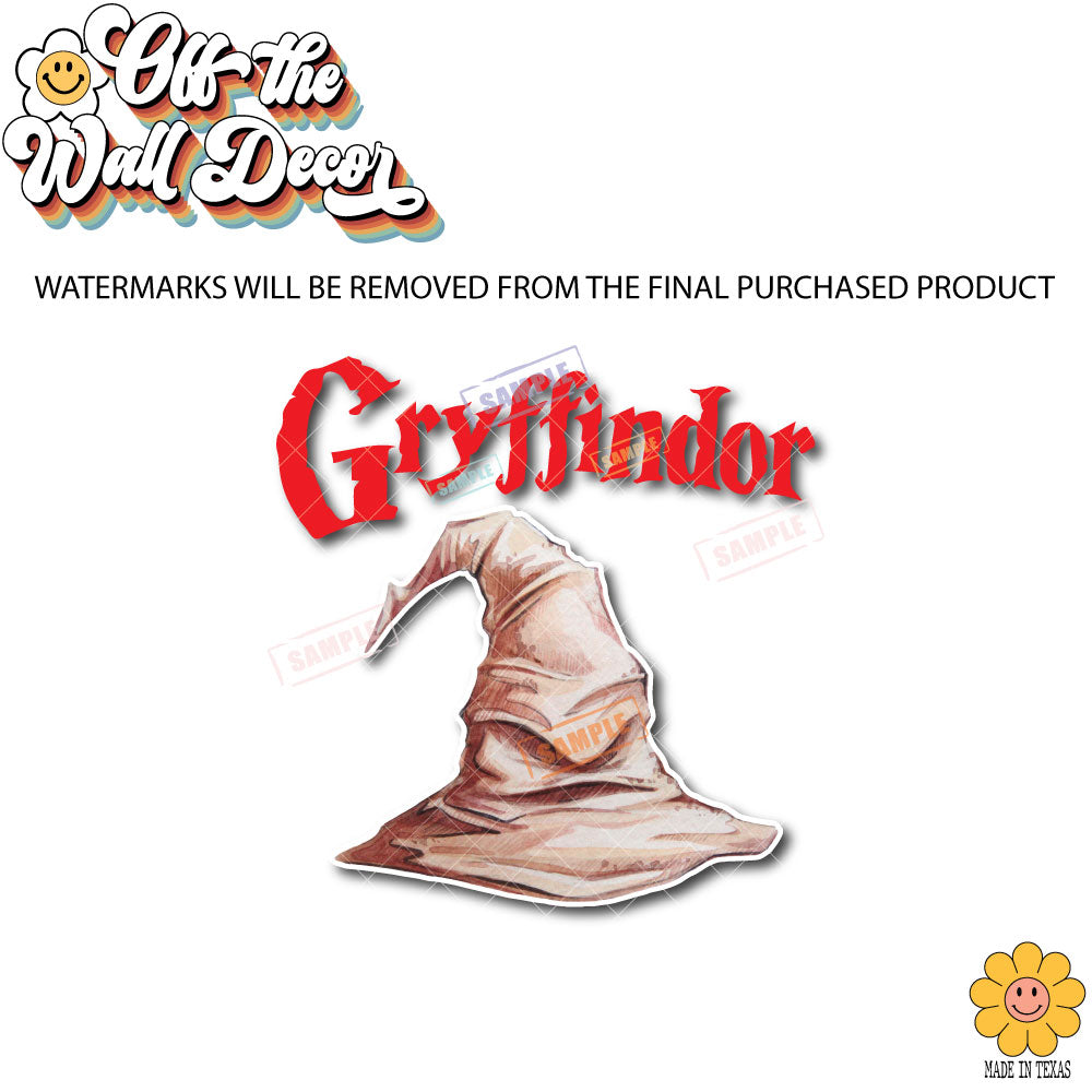 Gryffindor Sorting Hat | Vehicle Window, Vinyl decal sticker