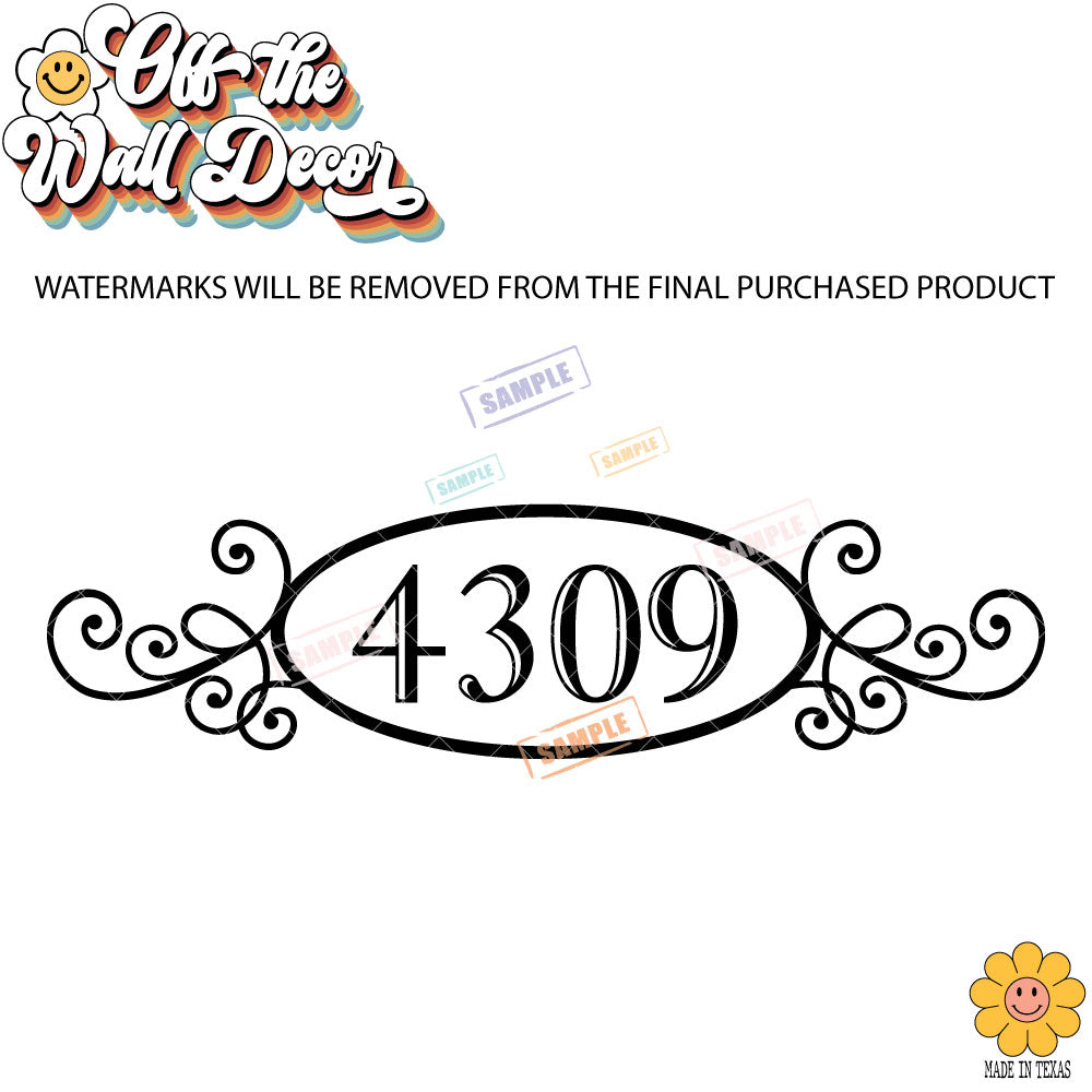House Numbers Front Door | Home Decor, Front Door Decoration, Welcome, Vinyl Decal Sticker