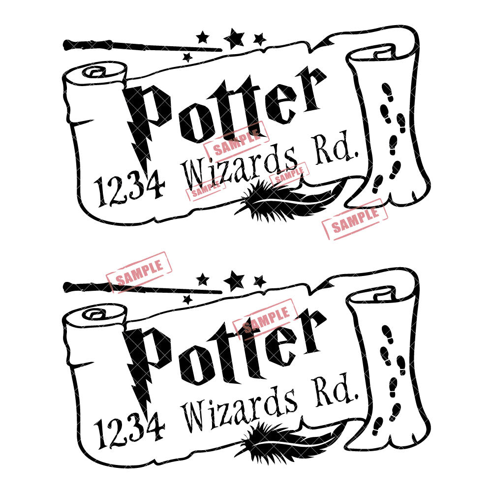 Wizards Mailbox | Personalized Mailbox Address Decal - Customized Vinyl Sticker for Mailboxes Outdoor