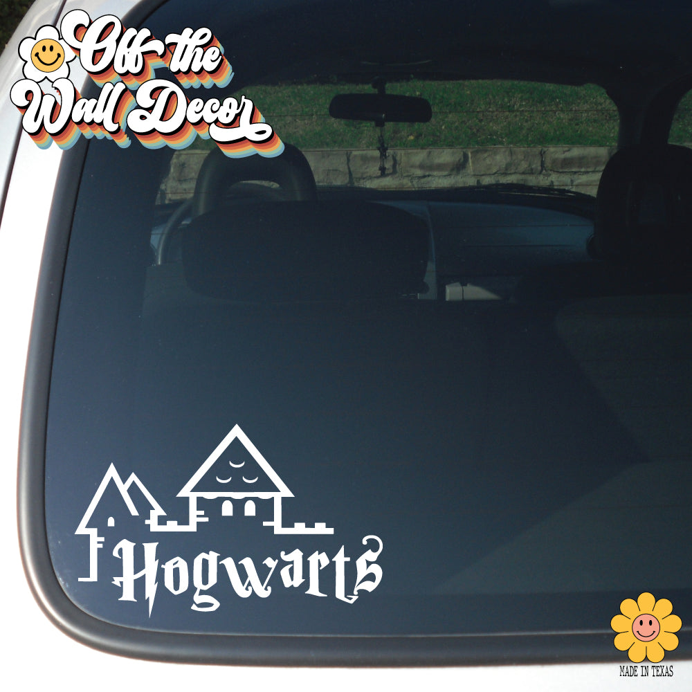Hogwarts | Vehicle Window, Vinyl decal sticker
